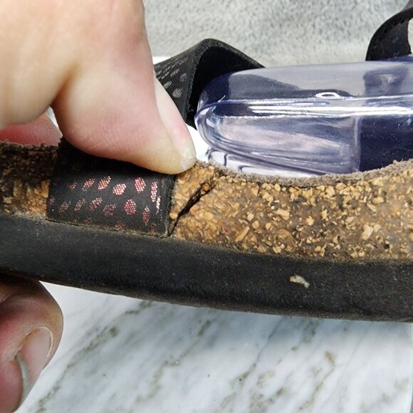 Mephisto Shoes Womens Size EU 40 US 10 Black Slip On Sandels *Read* - Picture 8 of 13